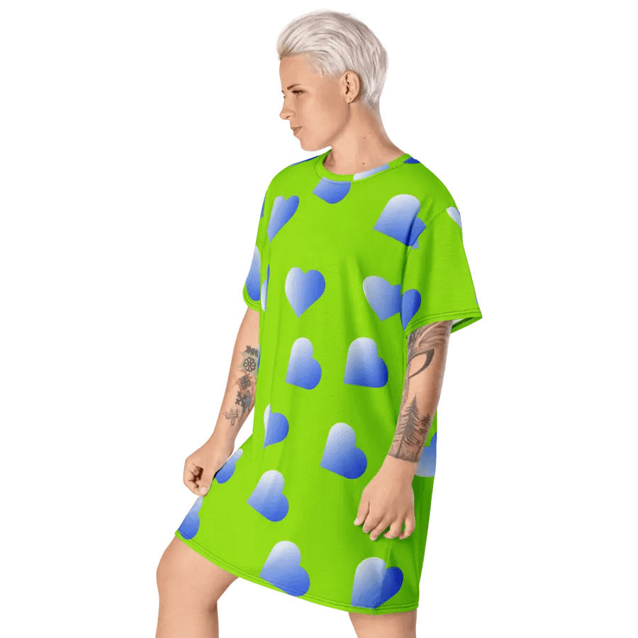 Love Pattern 2 Women's T Shirt Dress product image (4)