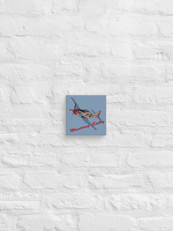 Mustang Sally Aviation Illustration CANVAS PRINTS product image (2)