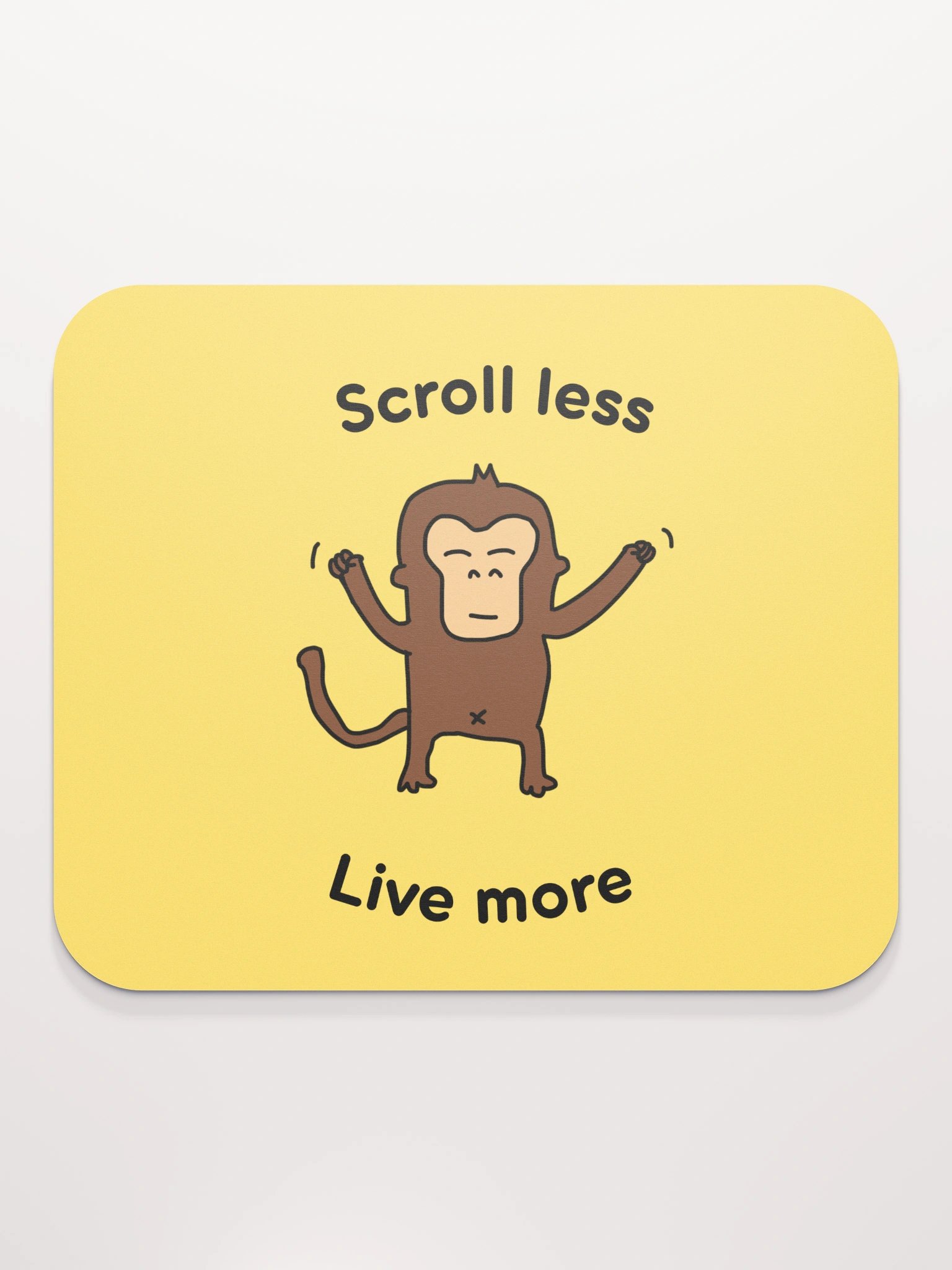 "Scroll Less, Live More" Mouse Pad product image (2)
