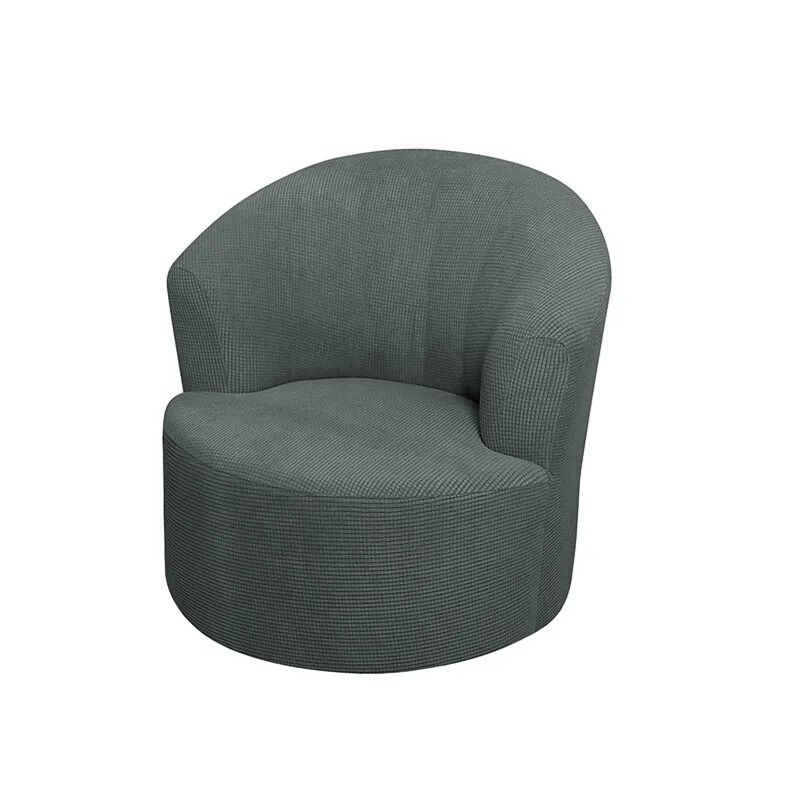 Swivel Barrel Chair Cover Chair Sofa Cover Round for Living Room Bedroom Office product image (6)