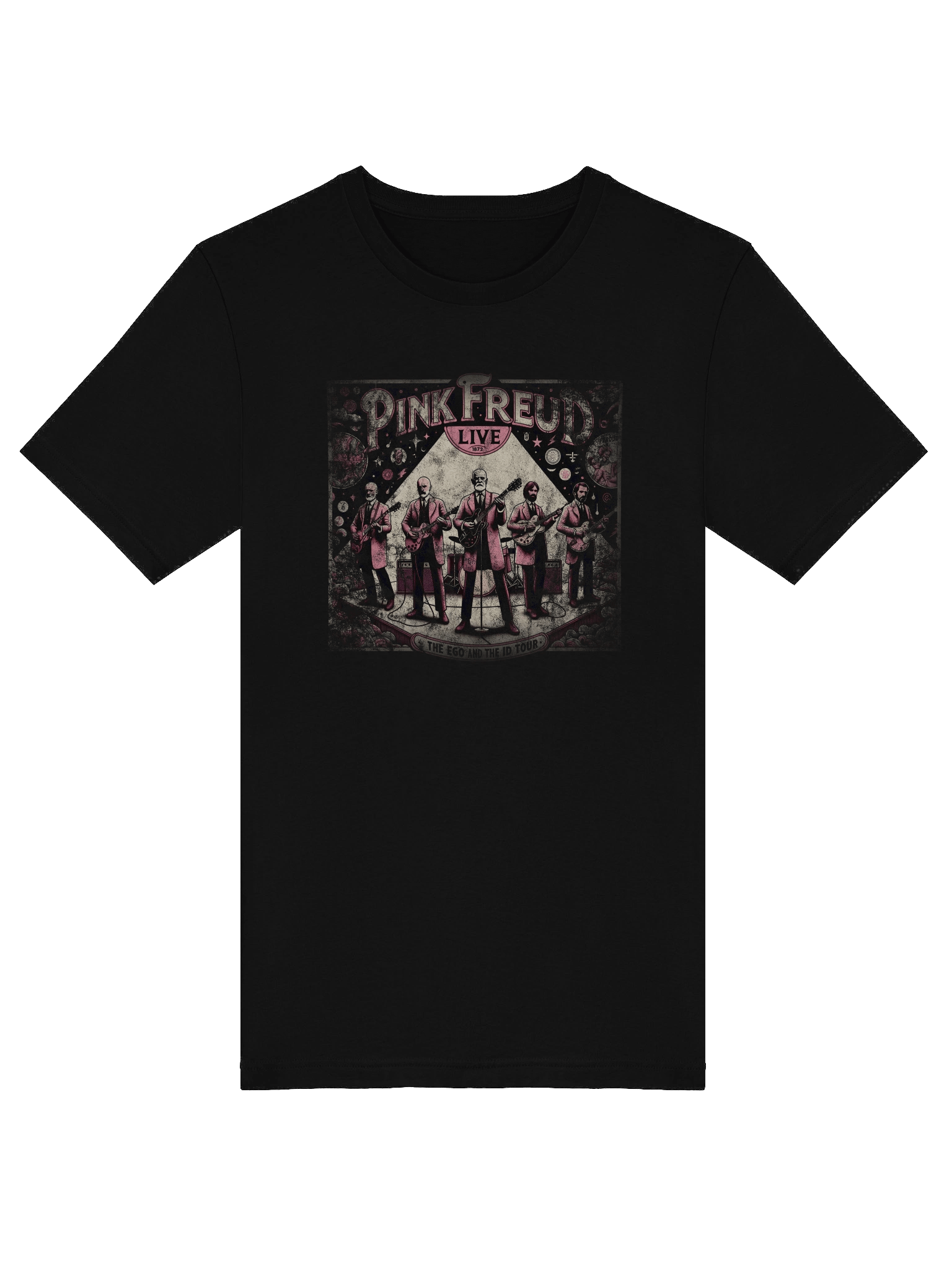 Pink Freud T-Shirt – Funny Psychology Parody Band Tour Tee product image (5)