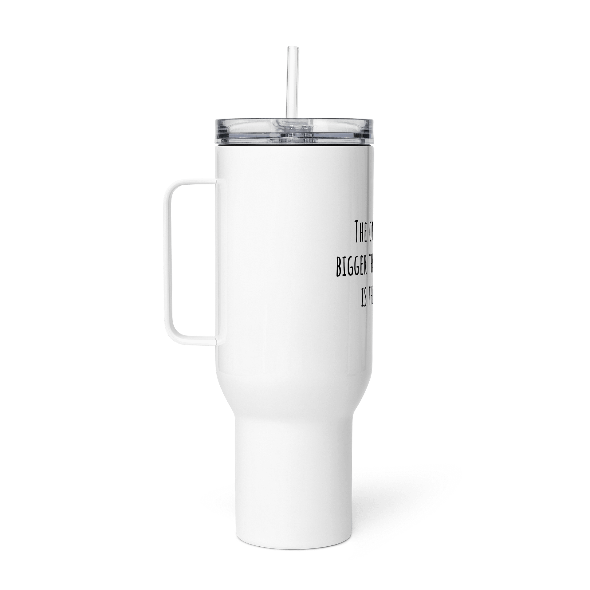 Travel Mug - The only thing bigger than my goals is this mug product image (3)
