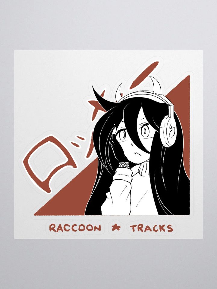 Raccoon Tracks Sticker (Transparent) product image (1)