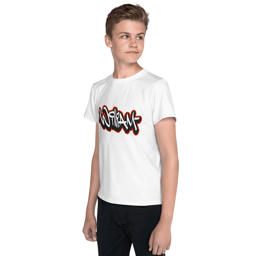 Kids Youth Crew Neck T-Shirt Wiliam Hip-Hop Slogan product image (3)