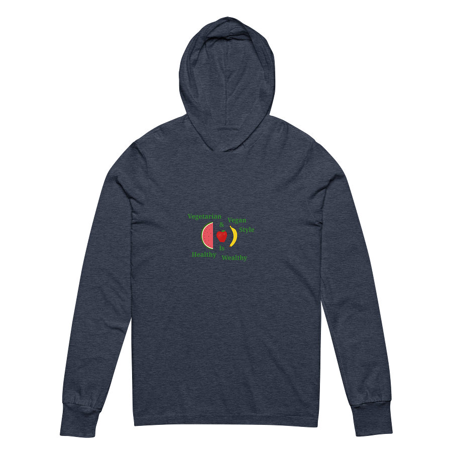 Healthy Wealthy Vegetarian & Vegan Hooded Tee product image (2)