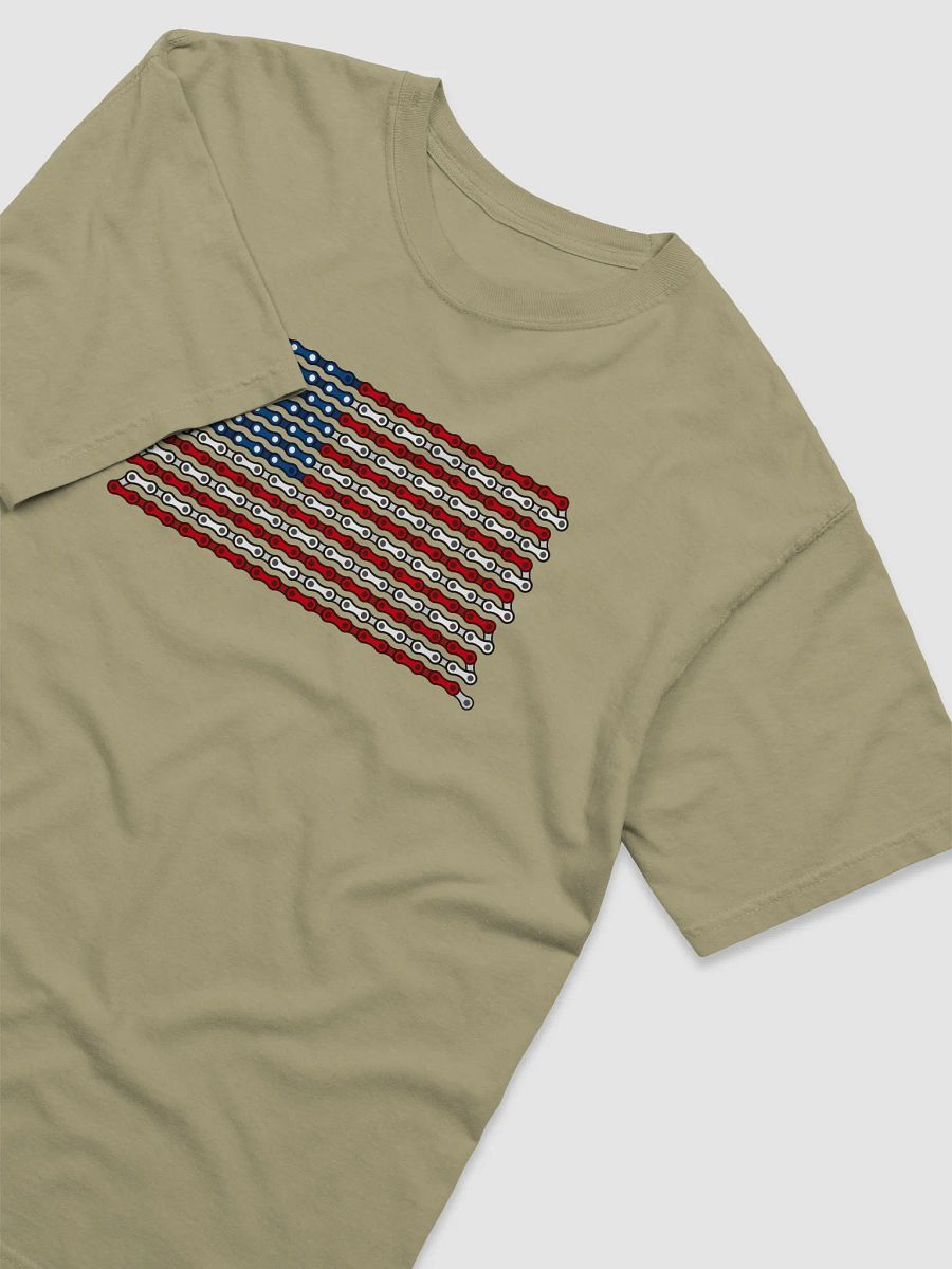 USA 50 States Bike Chain Flag on Heavyweight Tee product image (2)