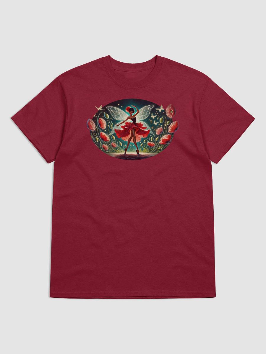 Enchanted Poppy Fairy Floral Basic T-Shirt by Gildan product image (8)
