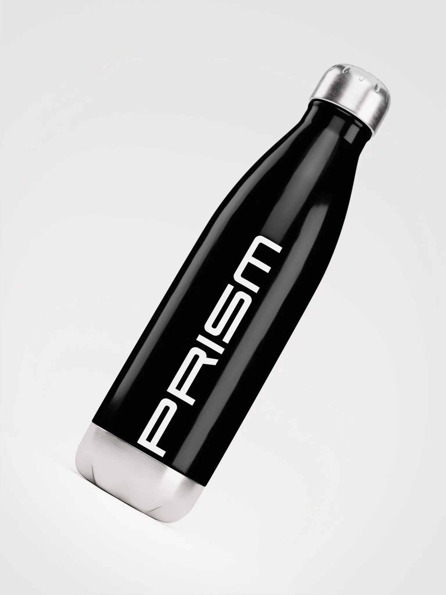 Black Stainless Steel Water Bottle - Classic Prism Label product image (5)