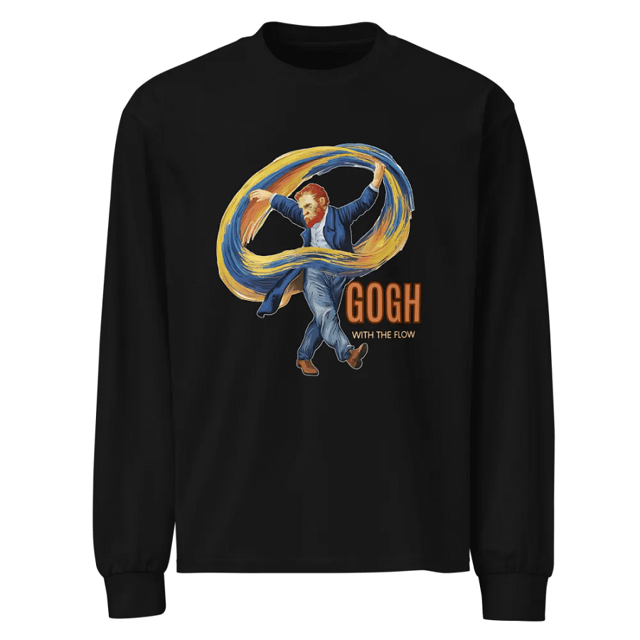 Gogh with the Flow Illustrated Long Sleeve Shirt product image (1)