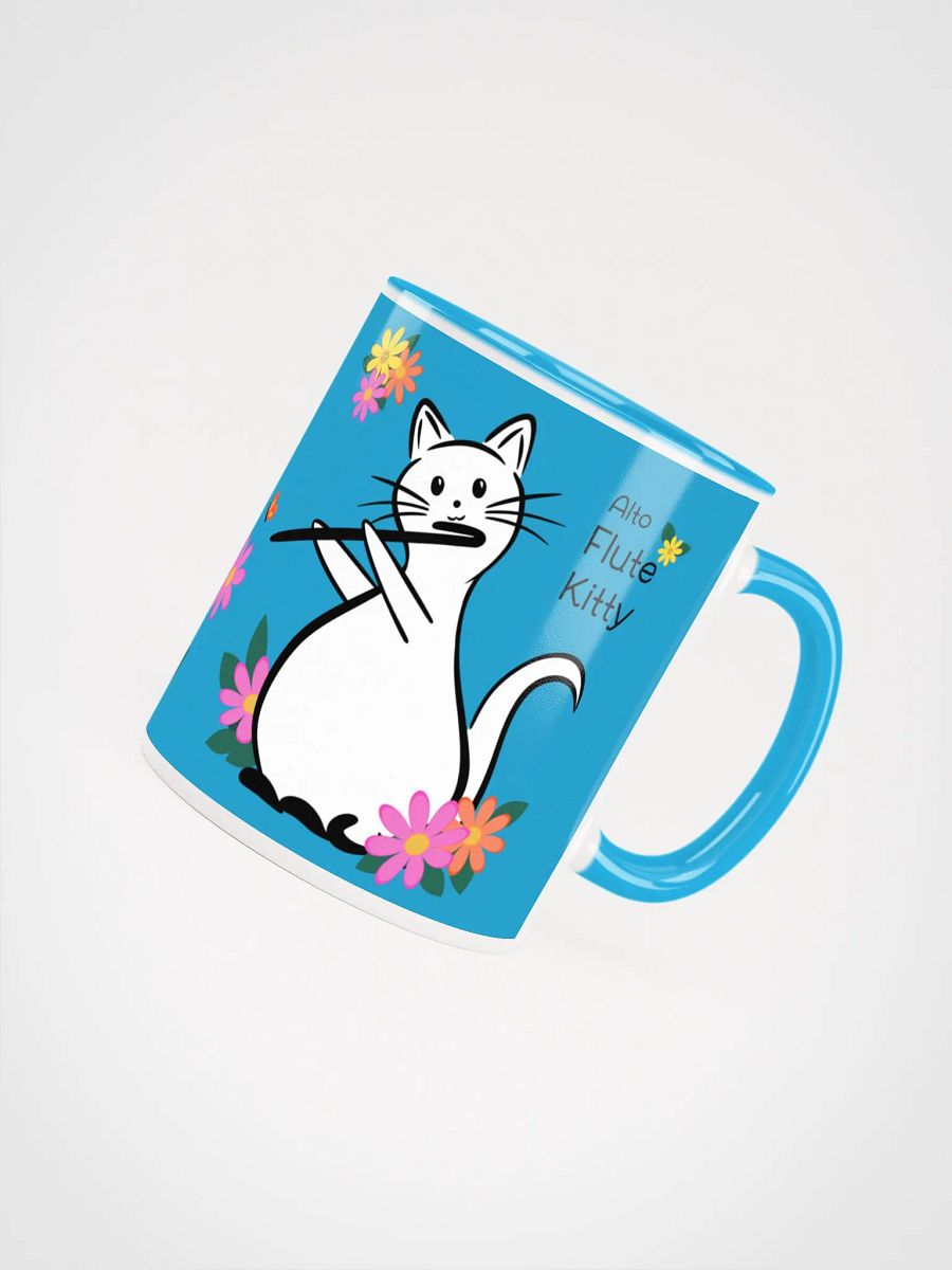 Flute Kitty Ceramic Mug - 11 0z - Alto Flute product image (4)