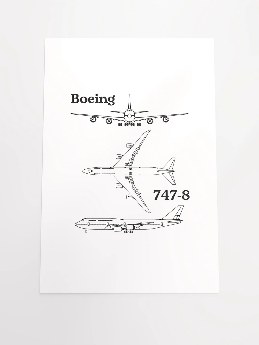 Boeing 747-8 Blueprint Poster product image (4)