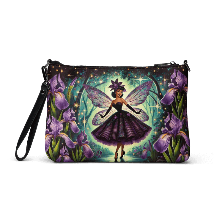 Enchanted Purple Iris Fairy Crossbody Bag - Fairytale Purse product image (2)