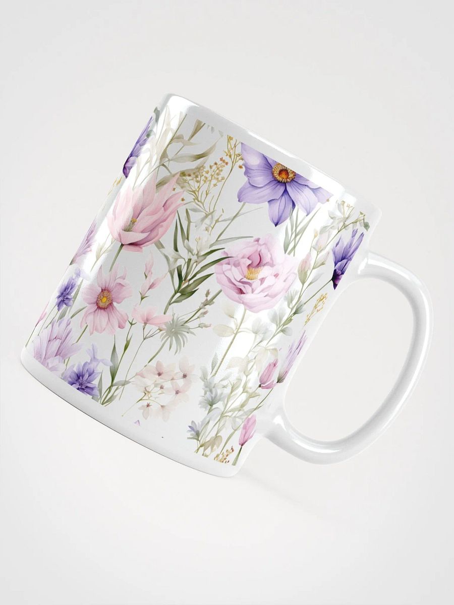 Floral Serenity White Glossy Mug product image (12)