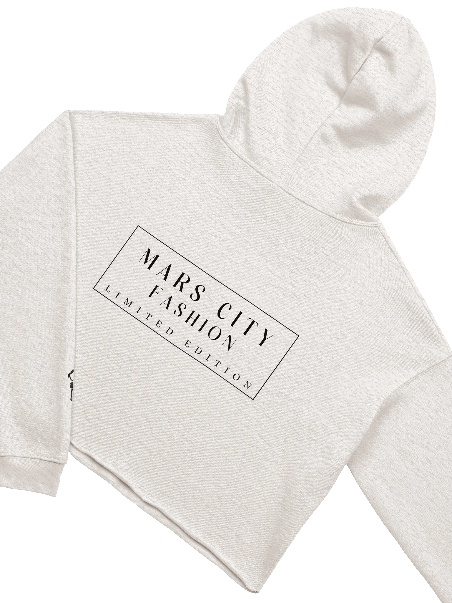 MARS CITY Black Astronaut Cropped Hoodie in 3 Light Colors product image (4)