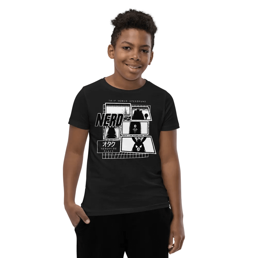 Trip World Speedruns Crew Neck Youth T-Shirt product image (7)