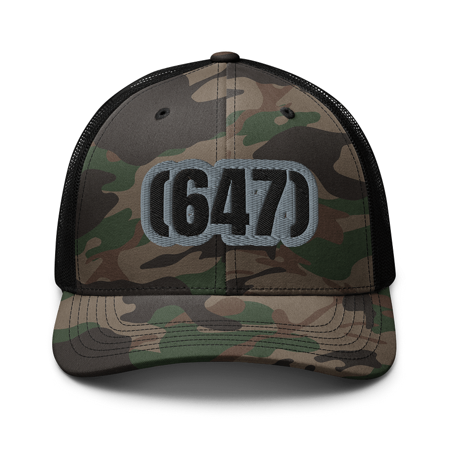 647 Camo Trucker Hat AREA CODE product image (1)
