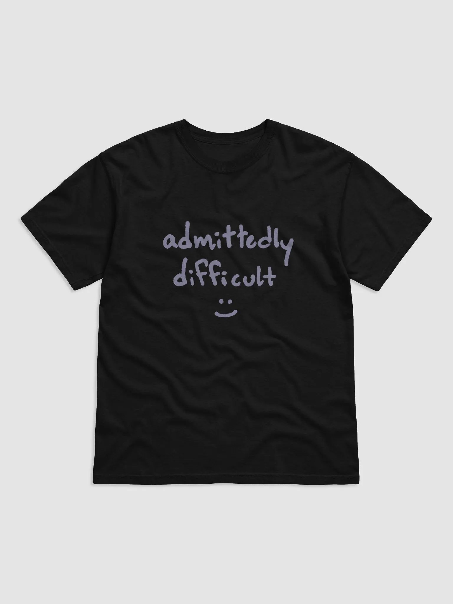 admittedly difficult (#A19DC4) garment-dyed tee product image (1)