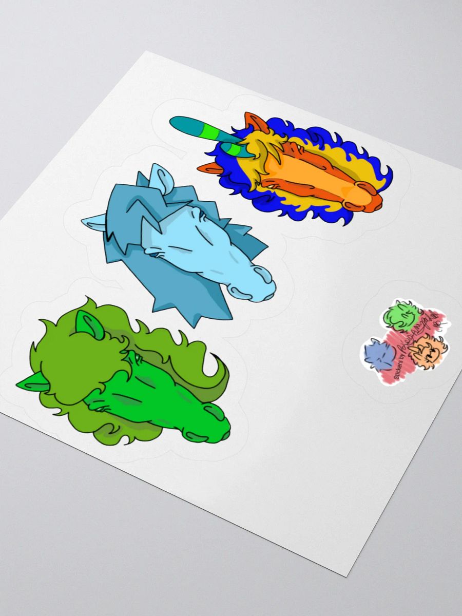 2025 My real pony trio sticker product image (3)