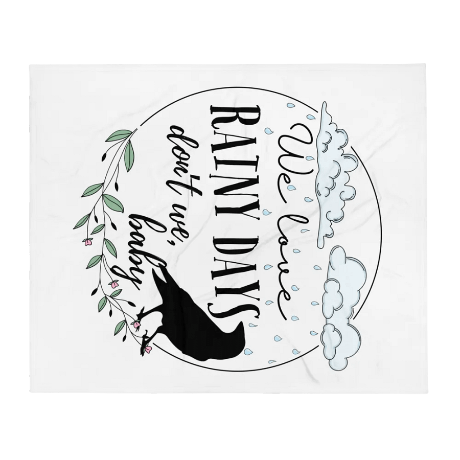We Love Rainy Days Blanket product image (1)