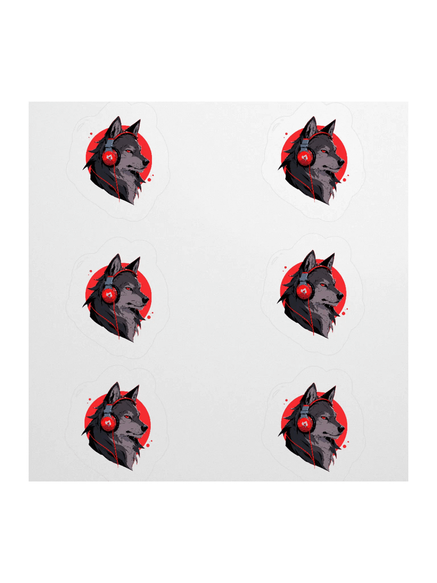 Wolf Beats Vinyl Stickers product image (2)