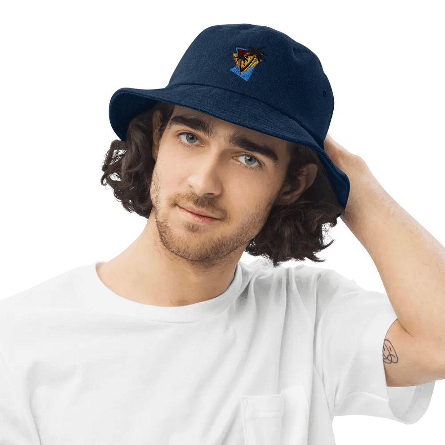 Sunset Vibes Denim Bucket Hat product image (6)