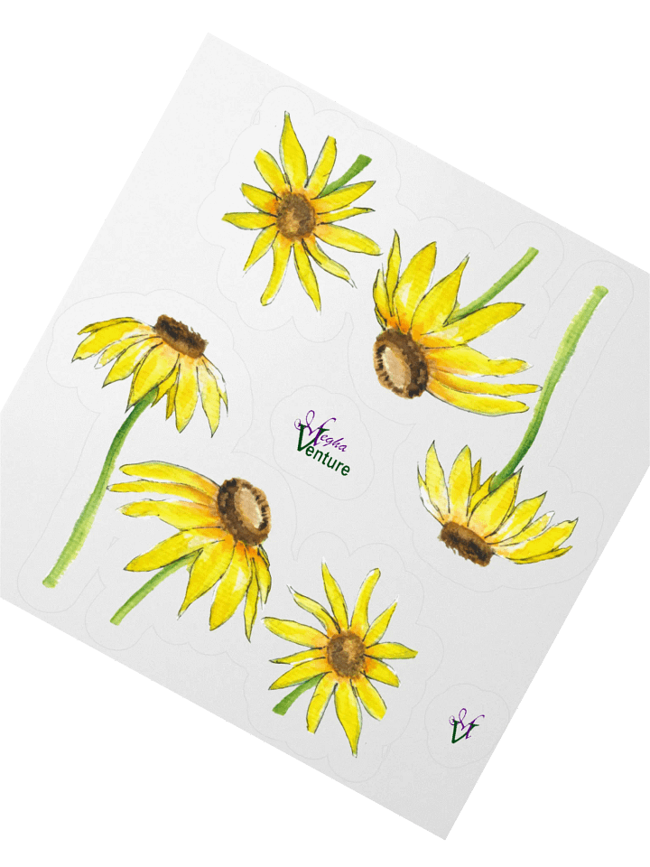 Yellow Coneflowers Sticker product image (2)