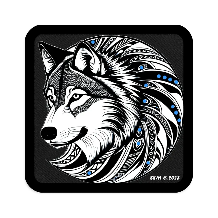 Timber Wolf Embroidered Patch product image (1)