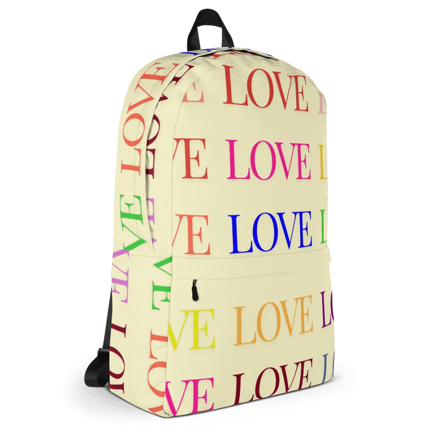 Love Grid All-Over Print Backpack product image (5)