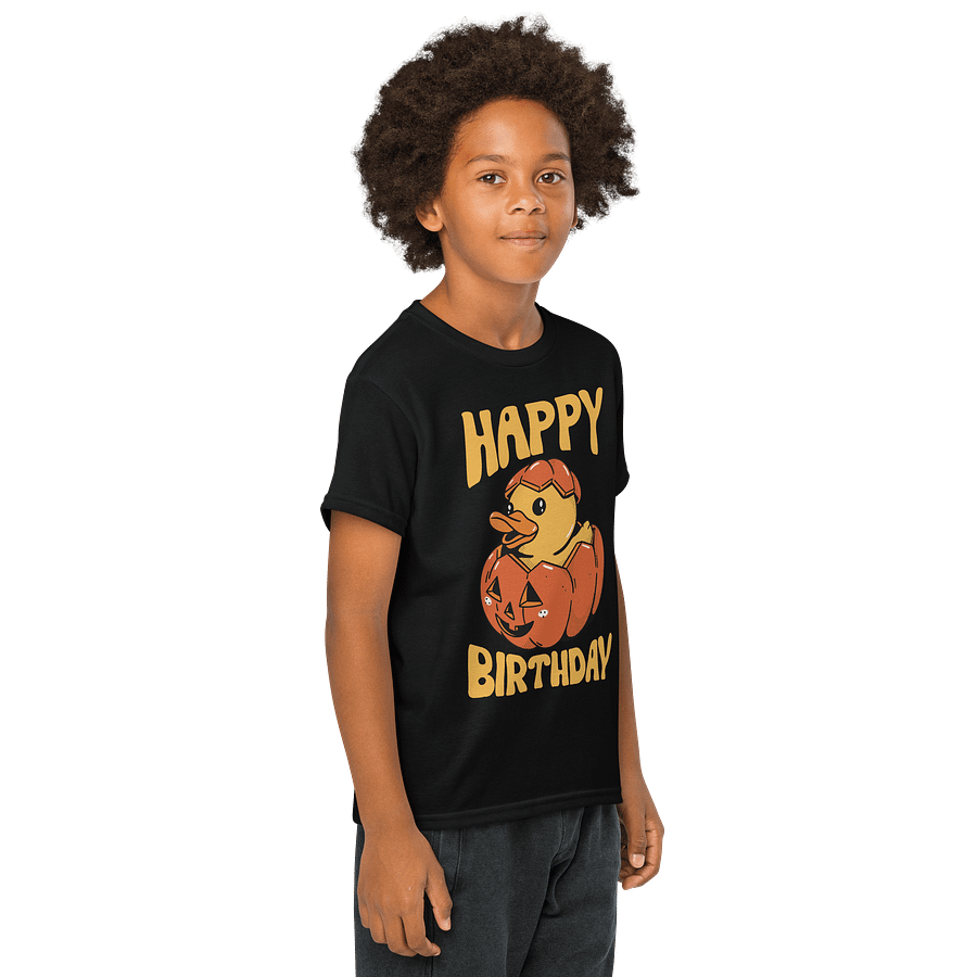 Happy Birthday (Rubber Duck Pumpkin) T-Shirt For Kids product image (8)