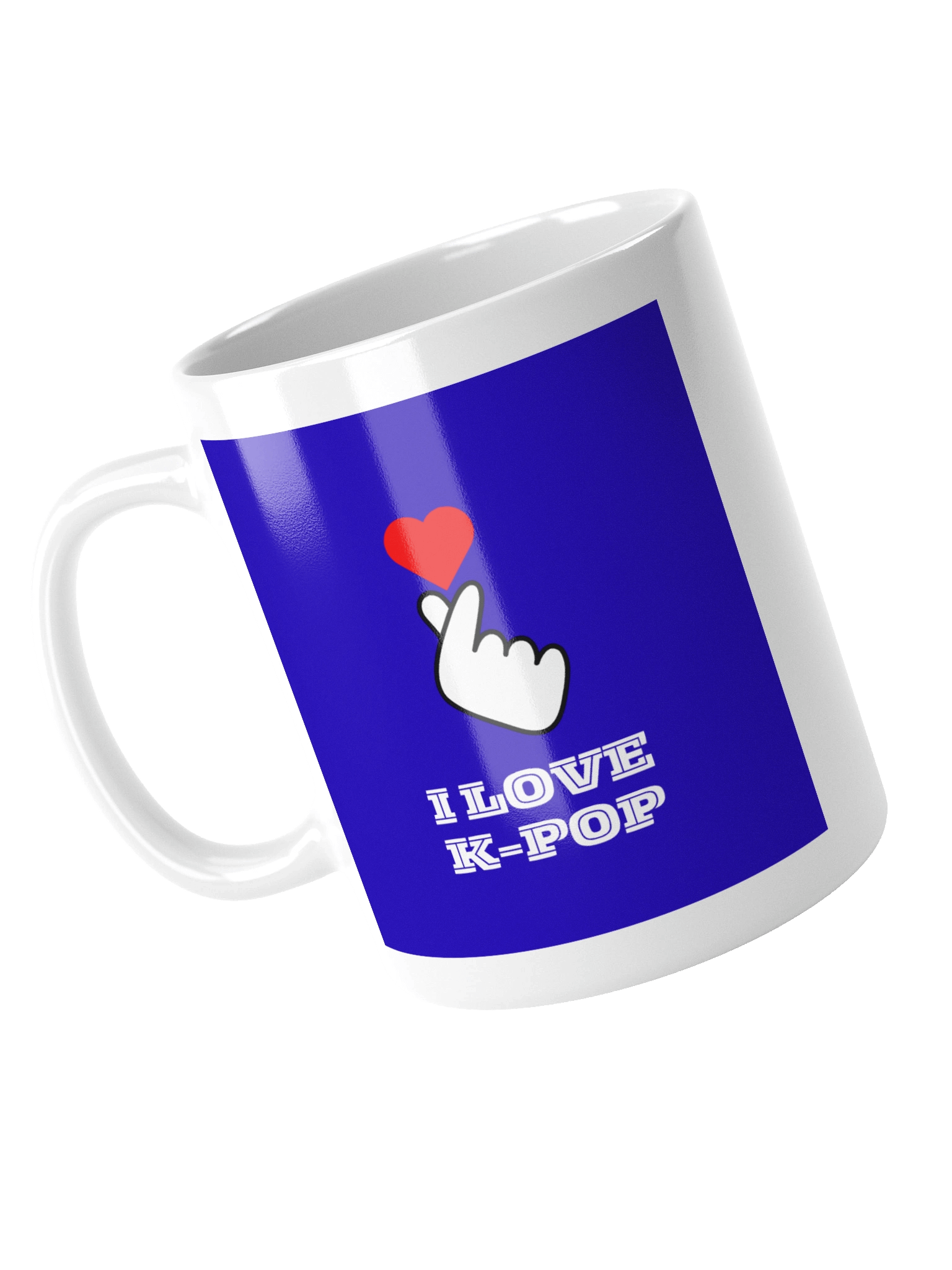 K-POP South Korean finger heart symbol mug product image (4)
