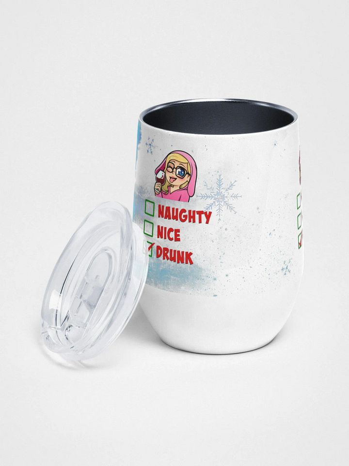 Naughty, Nice, Drunk Wine Tumbler product image (2)