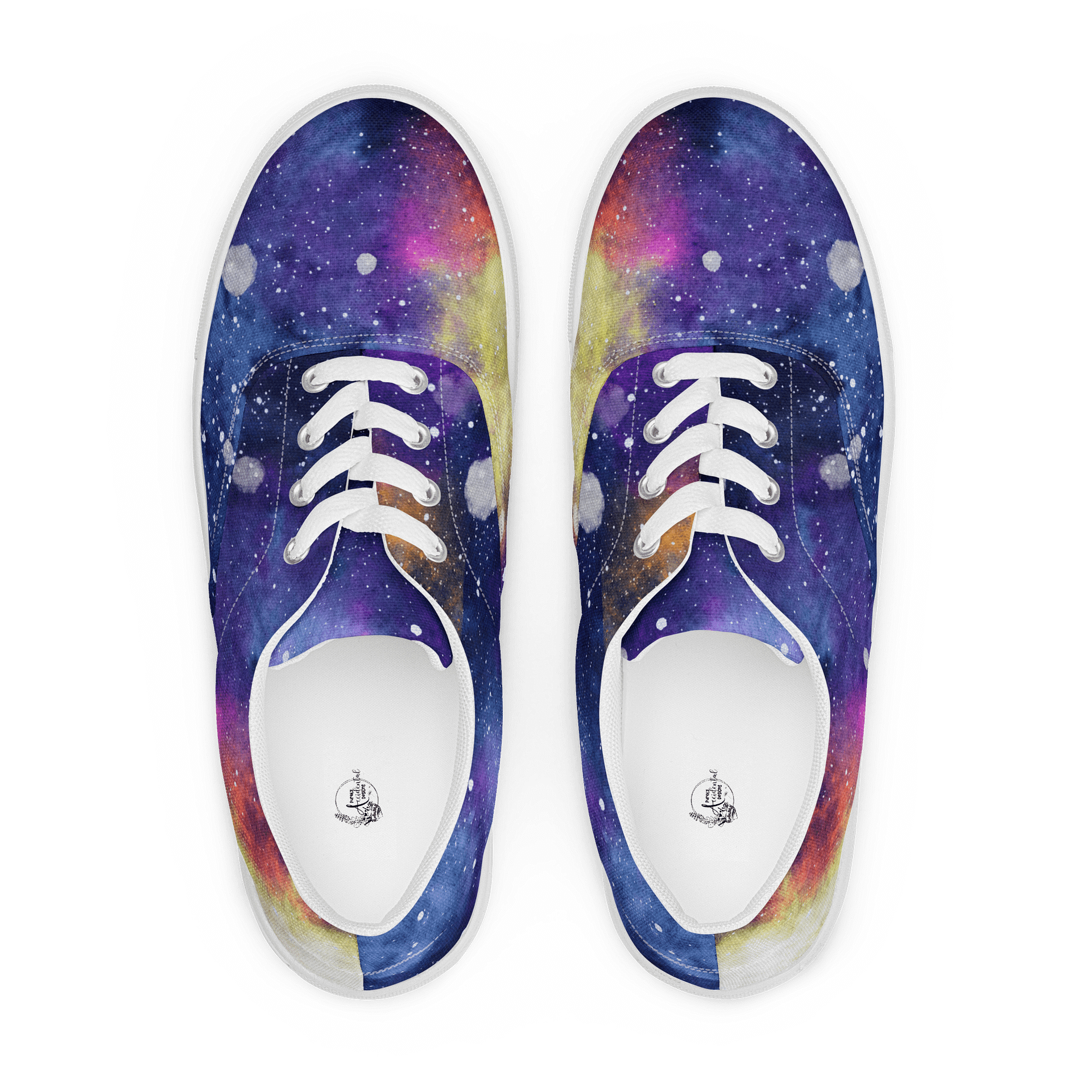 Watercolor Galaxy Mens Lace Up Shoes product image (1)