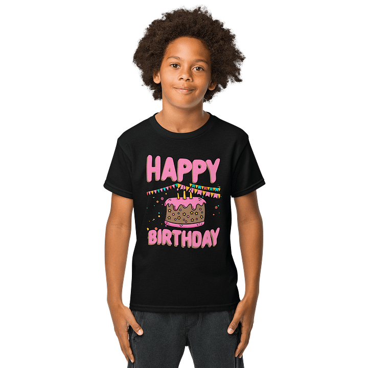 Happy Birthday (Chocolate Cake) Kids T-Shirt product image (1)