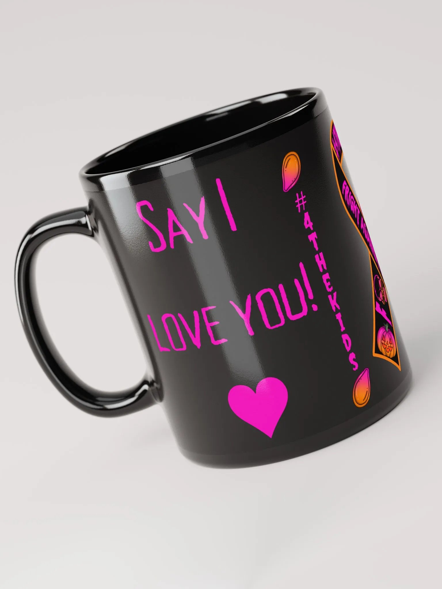 I love YOU - Black Mug Family Friendly product image (3)