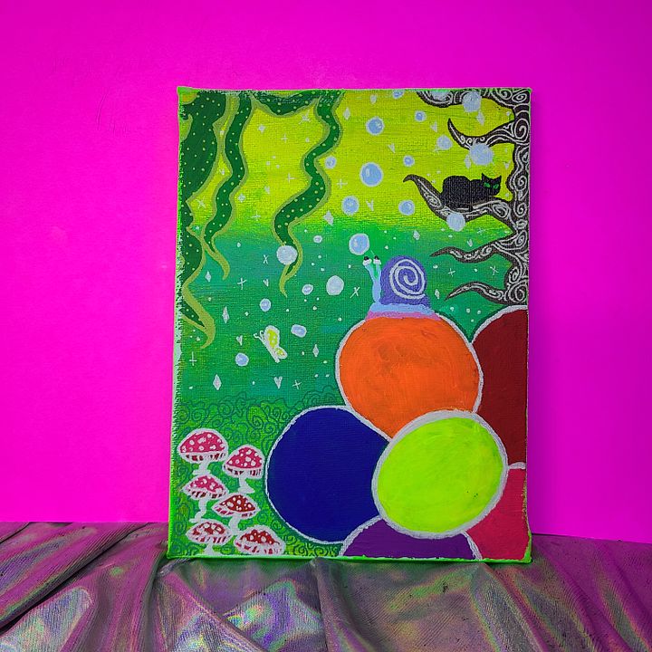 Mystic Dreamscape - 6x8 painting on canvas product image (1)