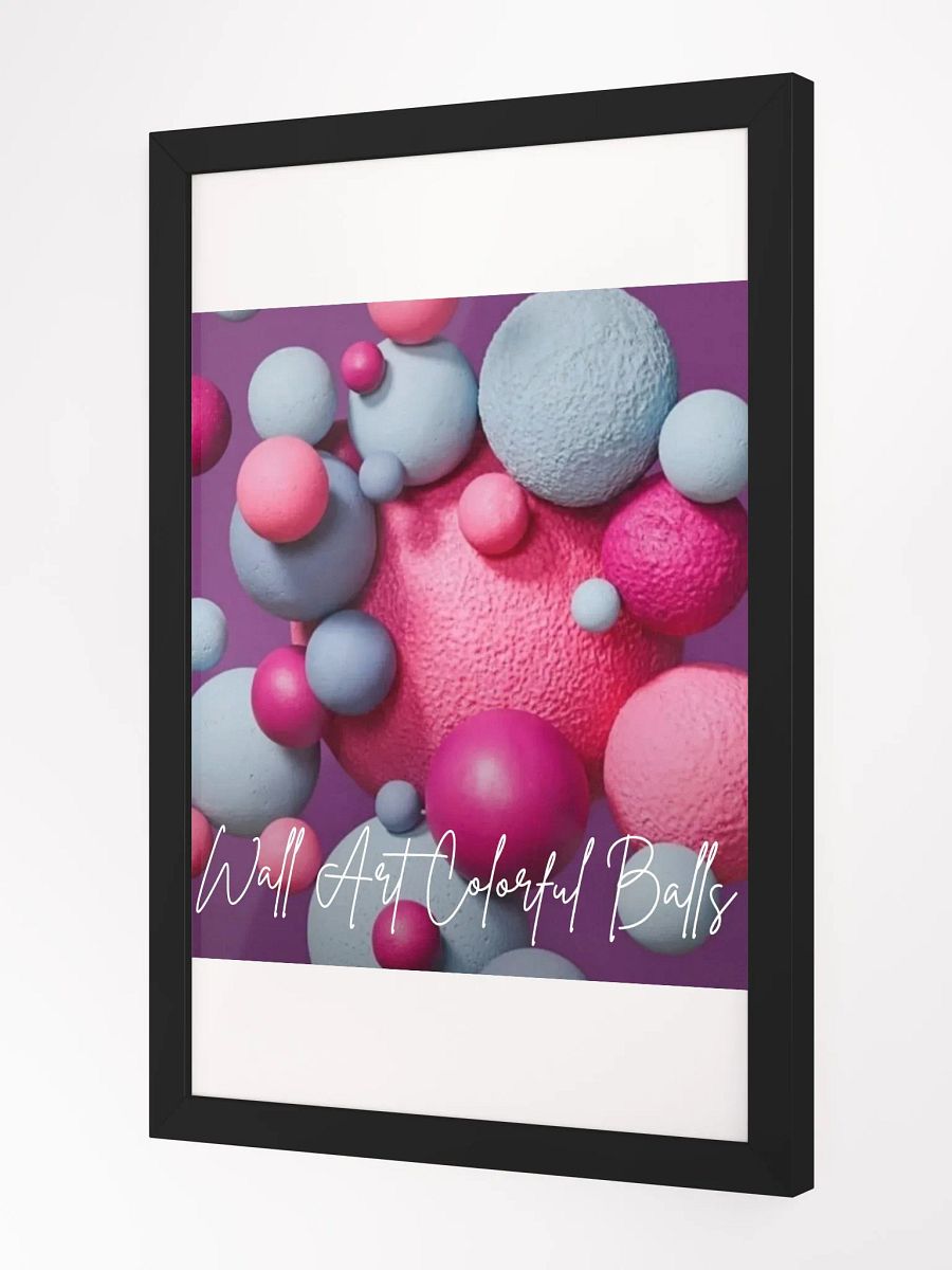 Colorful Balls Framed High-Quality Matte Poster (in) product image (2)