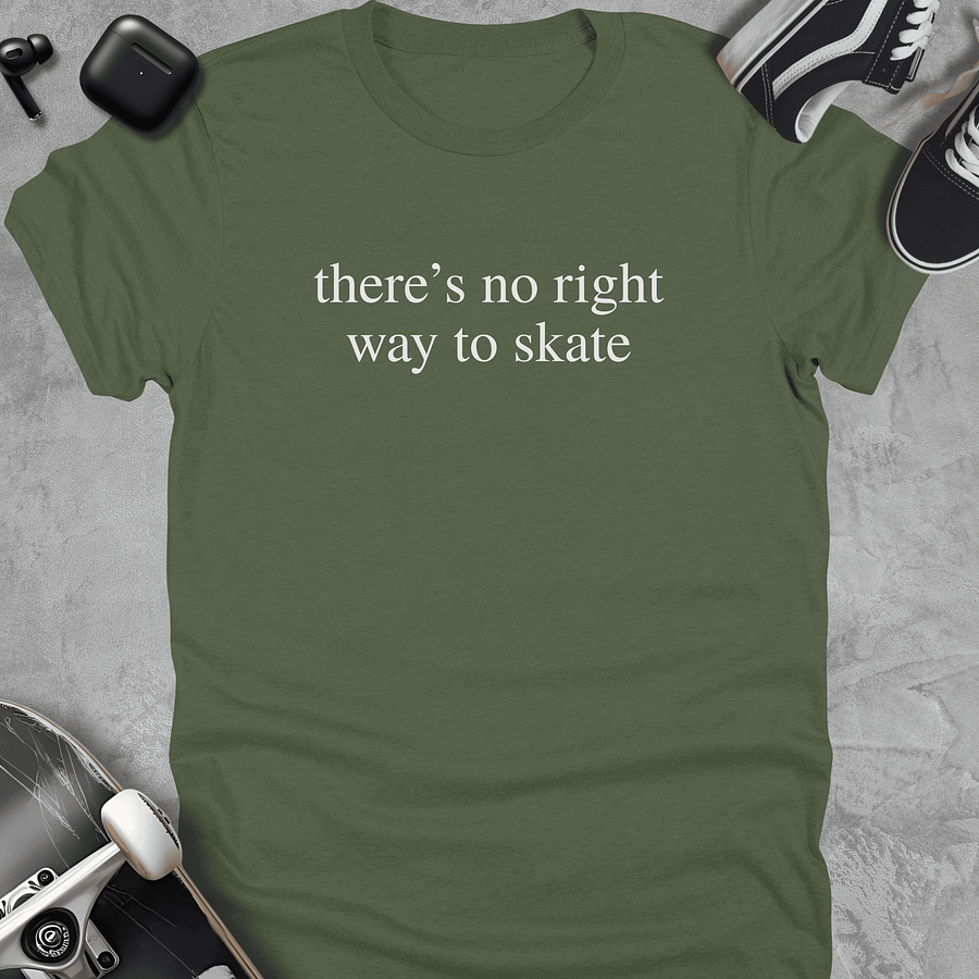 There's no right way to skate, Skateboarding t-shirt, Unisex product image (5)