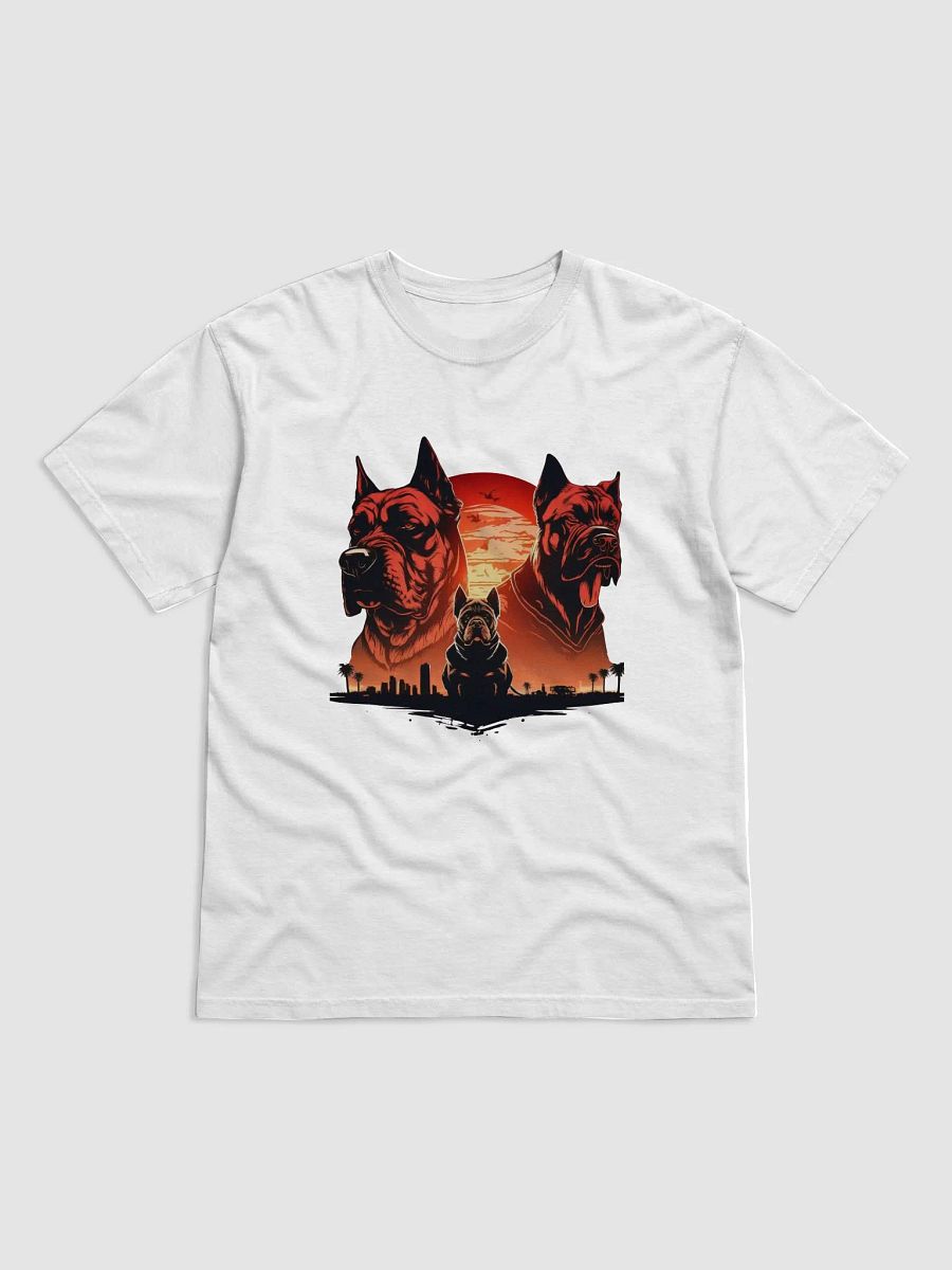 Retro Cane Corso White Relaxed Fit T-shirt product image (2)