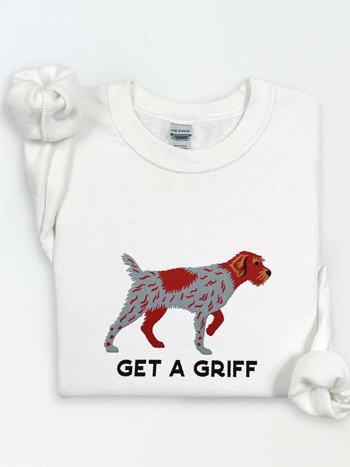 Get a Griff Sweatshirt (Embroidered) of a Wirehaired Pointing Griffon product image (1)