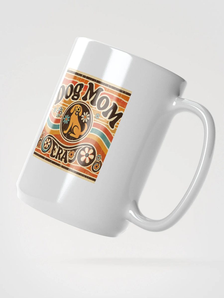 Groovy Dog Mom Era White Glossy Mug product image (3)