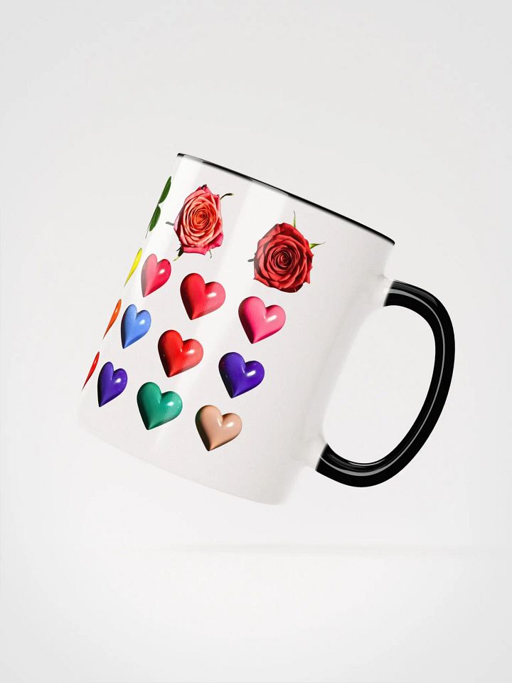 Colorful Heartfelt Roses Ceramic Mug product image (2)