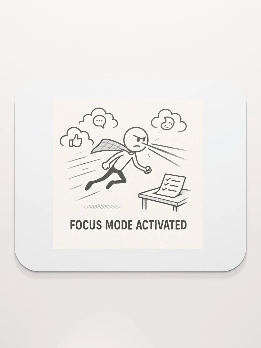 Superhero Focus Mode Mouse Pad product image (2)
