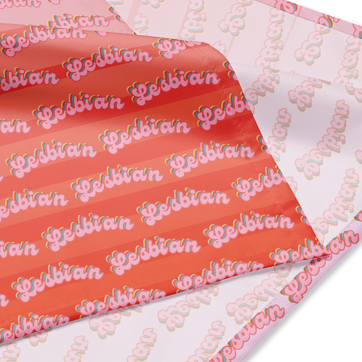 LGBTQIAP2S+ 2025, Curved Lesbian, Bandanna product image (4)