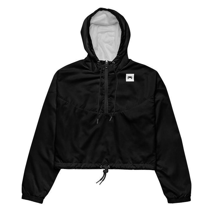 Women's Cropped Windbreaker (Black) product image (2)