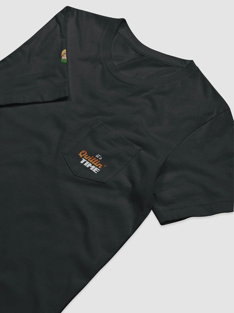 It's Quittin Time Pocket Tee Black product image (3)