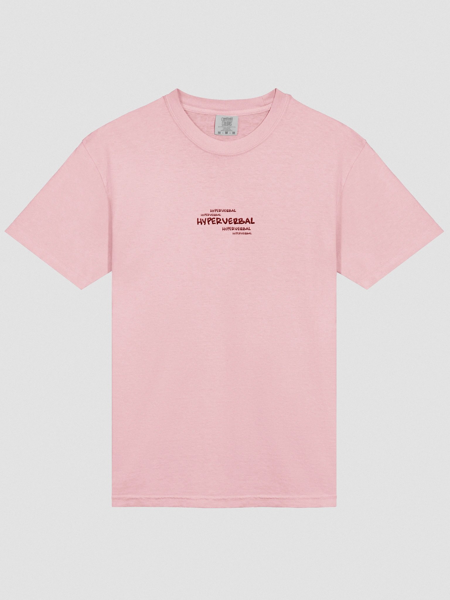 HYPERVERBAL bubble (maroon) garment dyed tee product image (3)