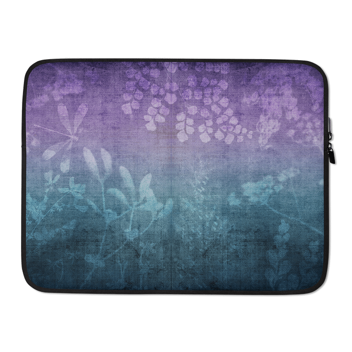 Blue Wildflowers Laptop Sleeve product image (2)