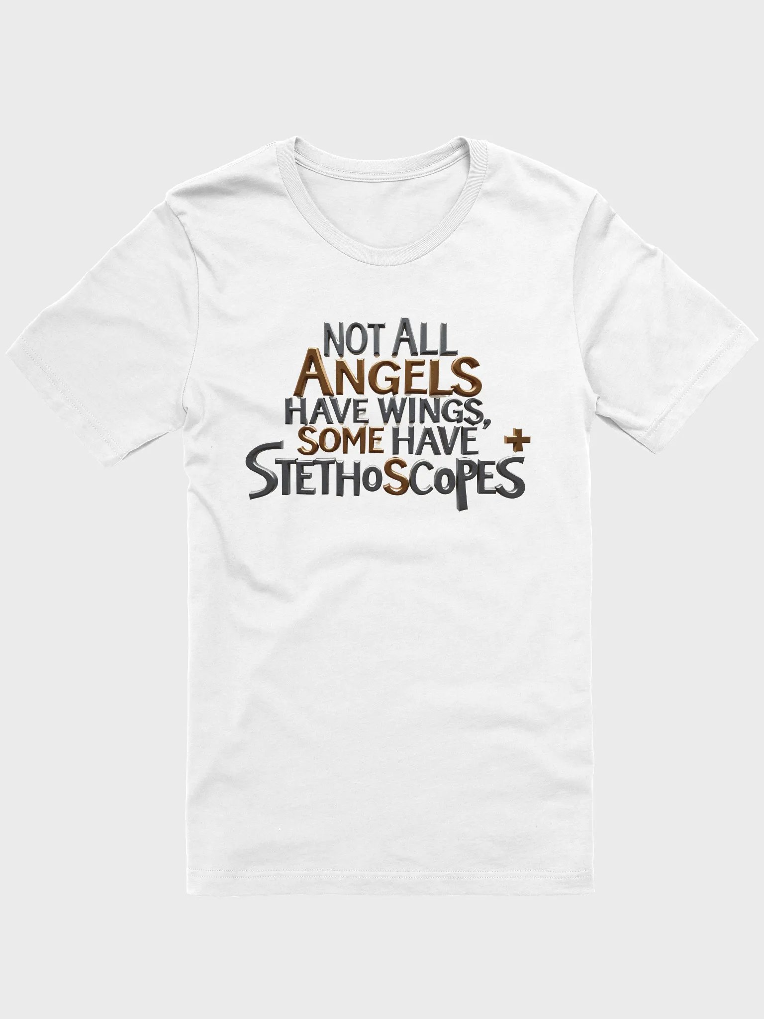 Stethoscope, Angel wings, medical Graphic T-shirt product image (3)