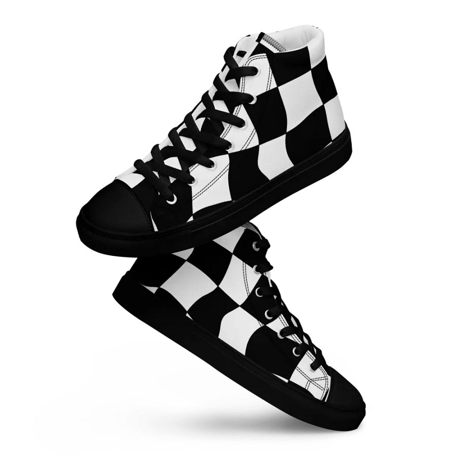Chess - Men's High Top Canvas Shoes product image (8)