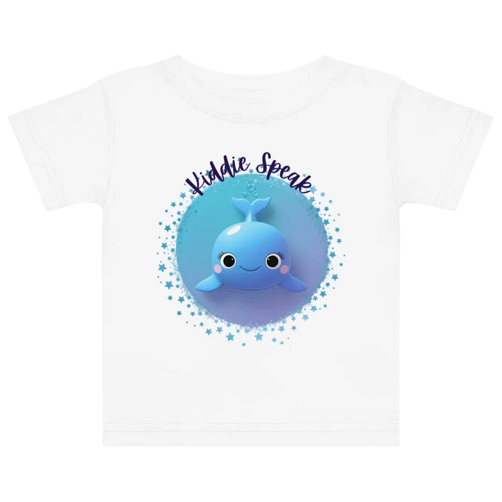 Smiling Blue Whale Baby Jersey T-Shirt product image (1)